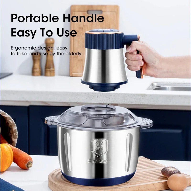Baby Food Vegetables - Tritacarne Elettrico 5L, Grande Capacità, Multifunzione,