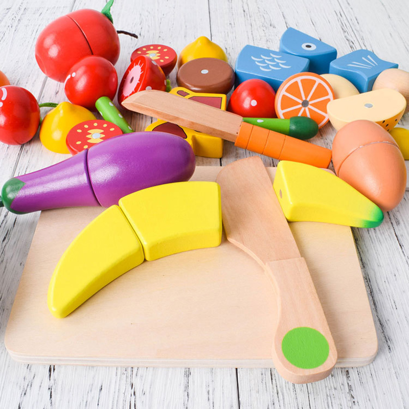 1 pz giocattolo di legno tagli - Baby Food Vegetables recensione e prezzo