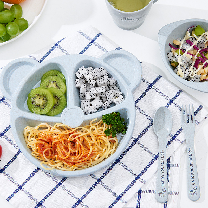 3 pz/set Paglia di Grano Set D - Baby Food Menu recensione e prezzo